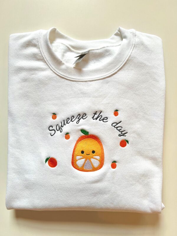 Orange Squishmallow Embroidered Sweatshirt 2D Crewneck Sweatshirt All Over Print Sweatshirt For Women Sweatshirt For Men Sws3936