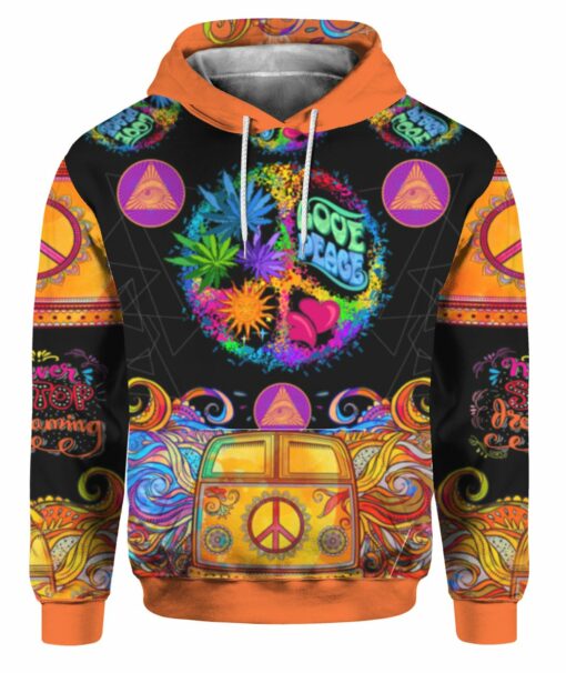 I Love Hippie Bus 3D All Over Print Shirts For Men & Women, Gift For Hippie Soul, Hippie Lover