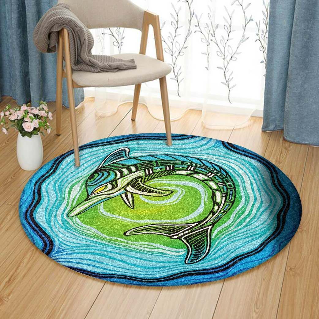 Dolphin GE4656 Round Rug  CYSI2907