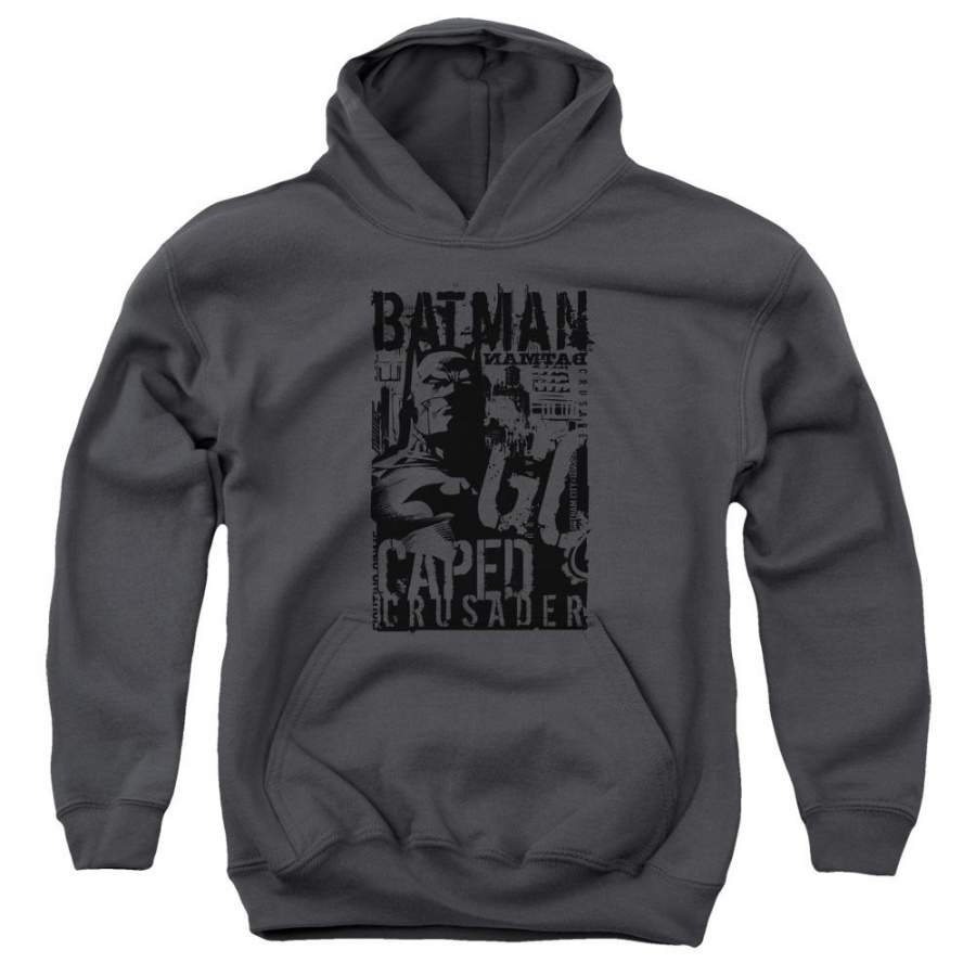 Batman – Caped Crusader Youth Pull Over Hoodie