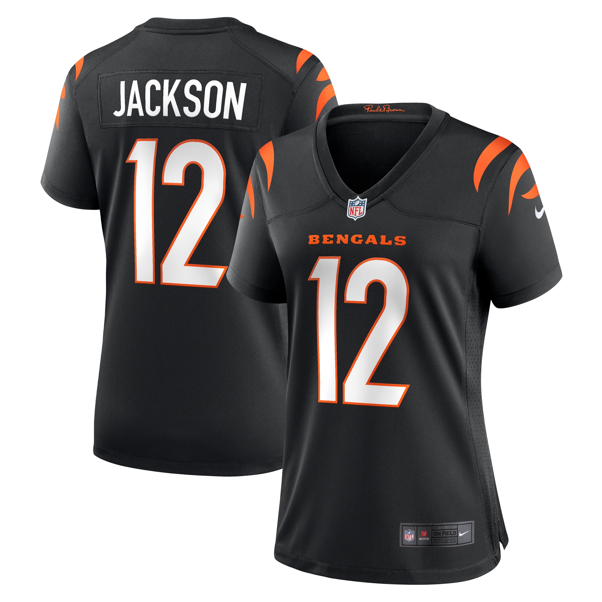 Shedrick Jackson Cincinnati Bengals Women's Team Game Jersey – Black