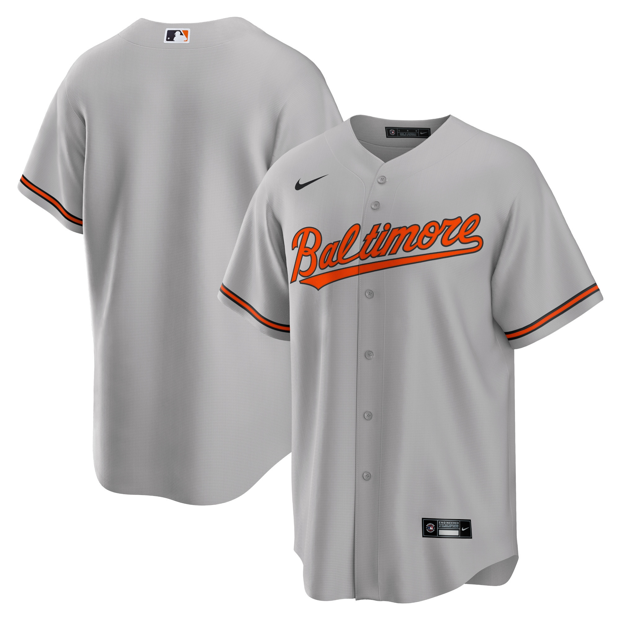 Baltimore Orioles Road Replica Team Jersey – Gray MLB