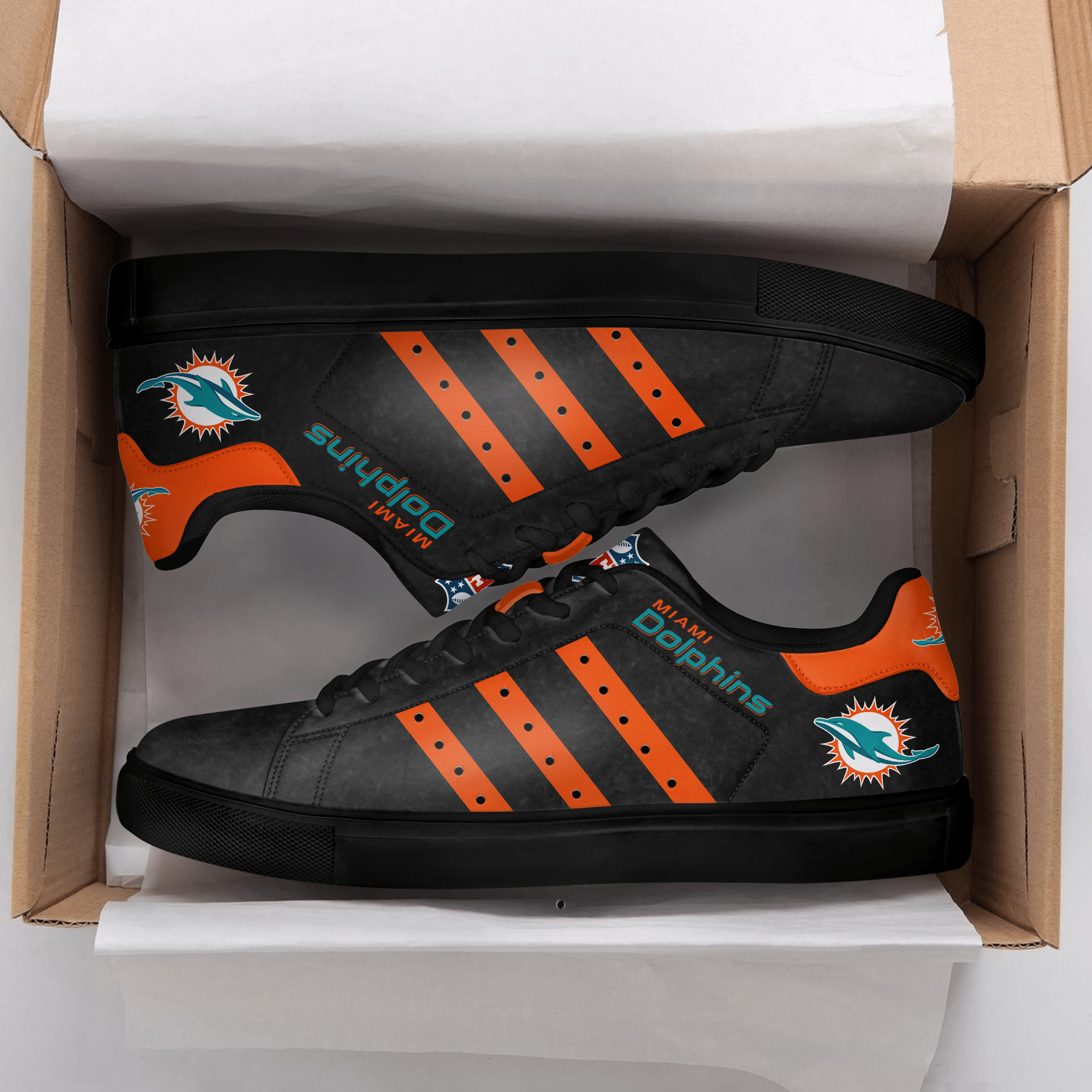 Miami Dolphins Low Top Shoes V7