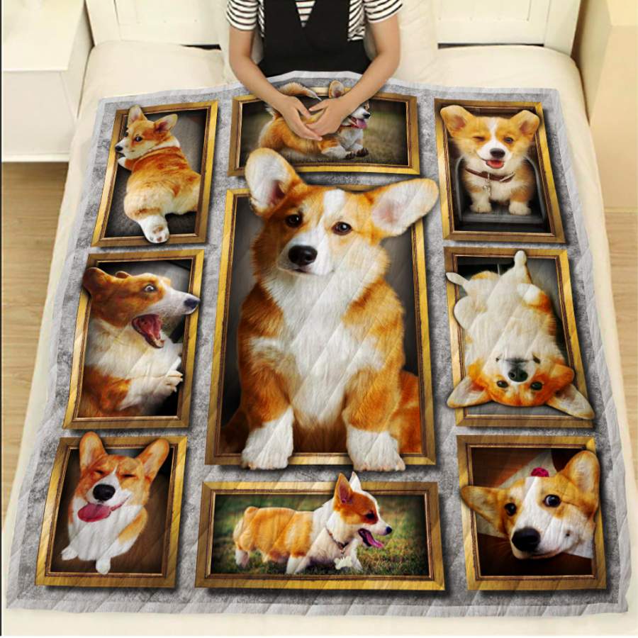 Corgi Lover Quilt Blanket