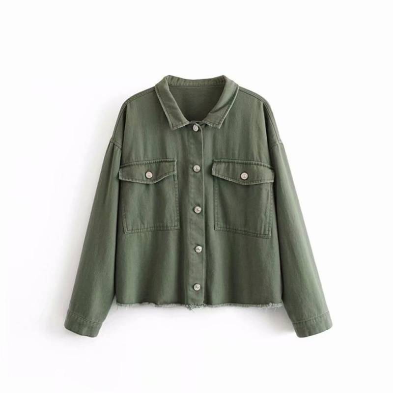 Fashion New Pocket Jacket Bohemian Lapel Long Sleeve