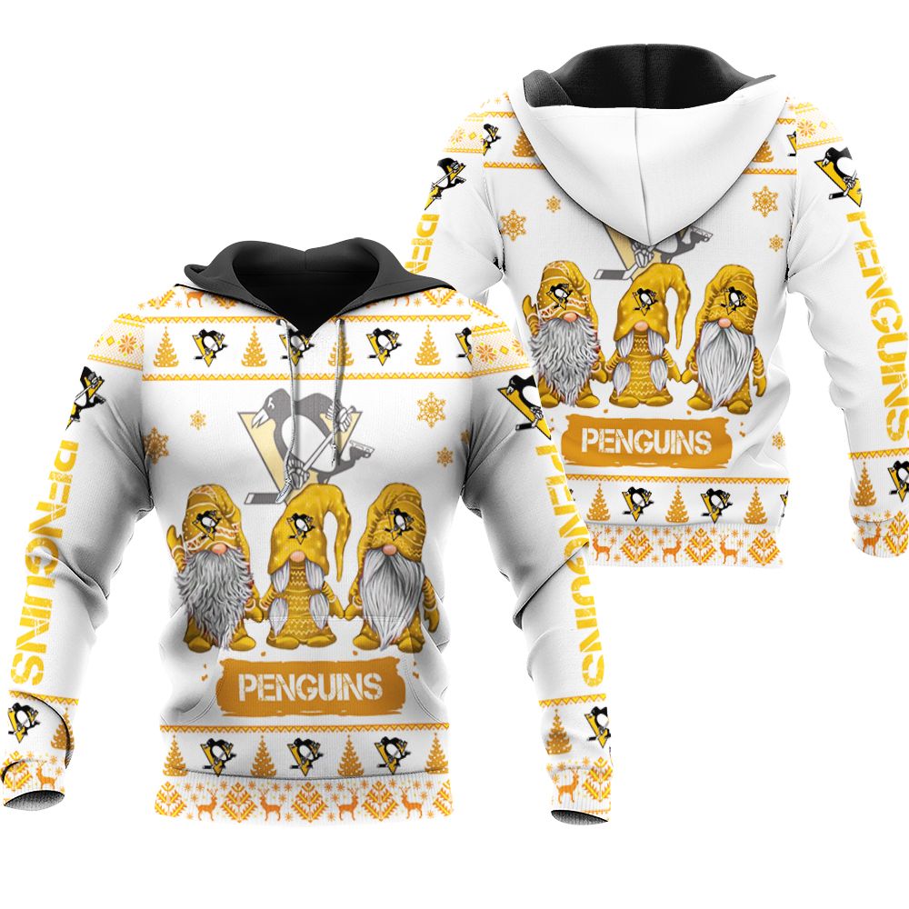 christmas gnomes Pittsburgh Penguins ugly christmas 3d printed sweatshirt 3d 3d Hoodie Sweater Tshirt