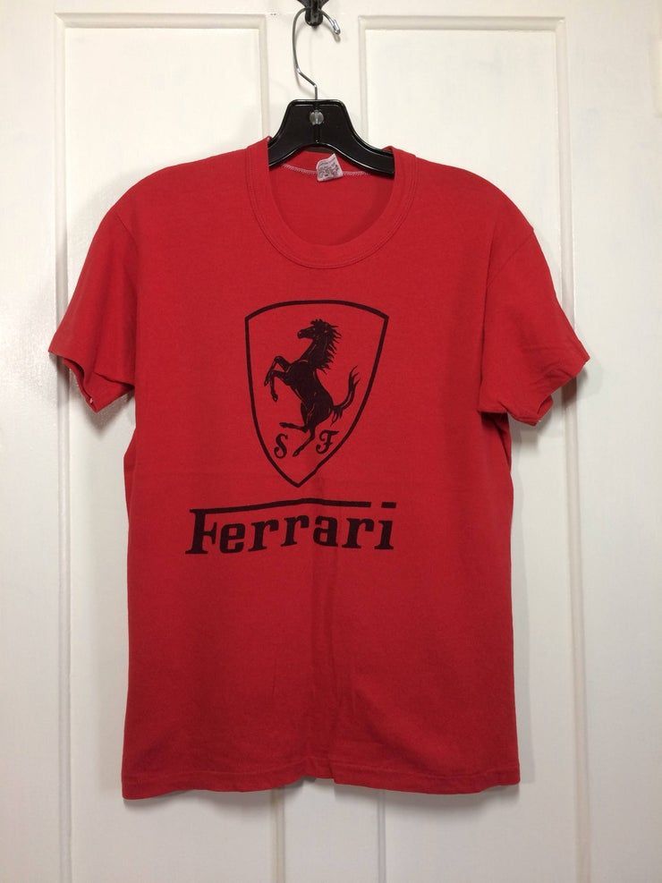 1970S Ferrari Horse Logo Sports Car Shirt - Gochildhood