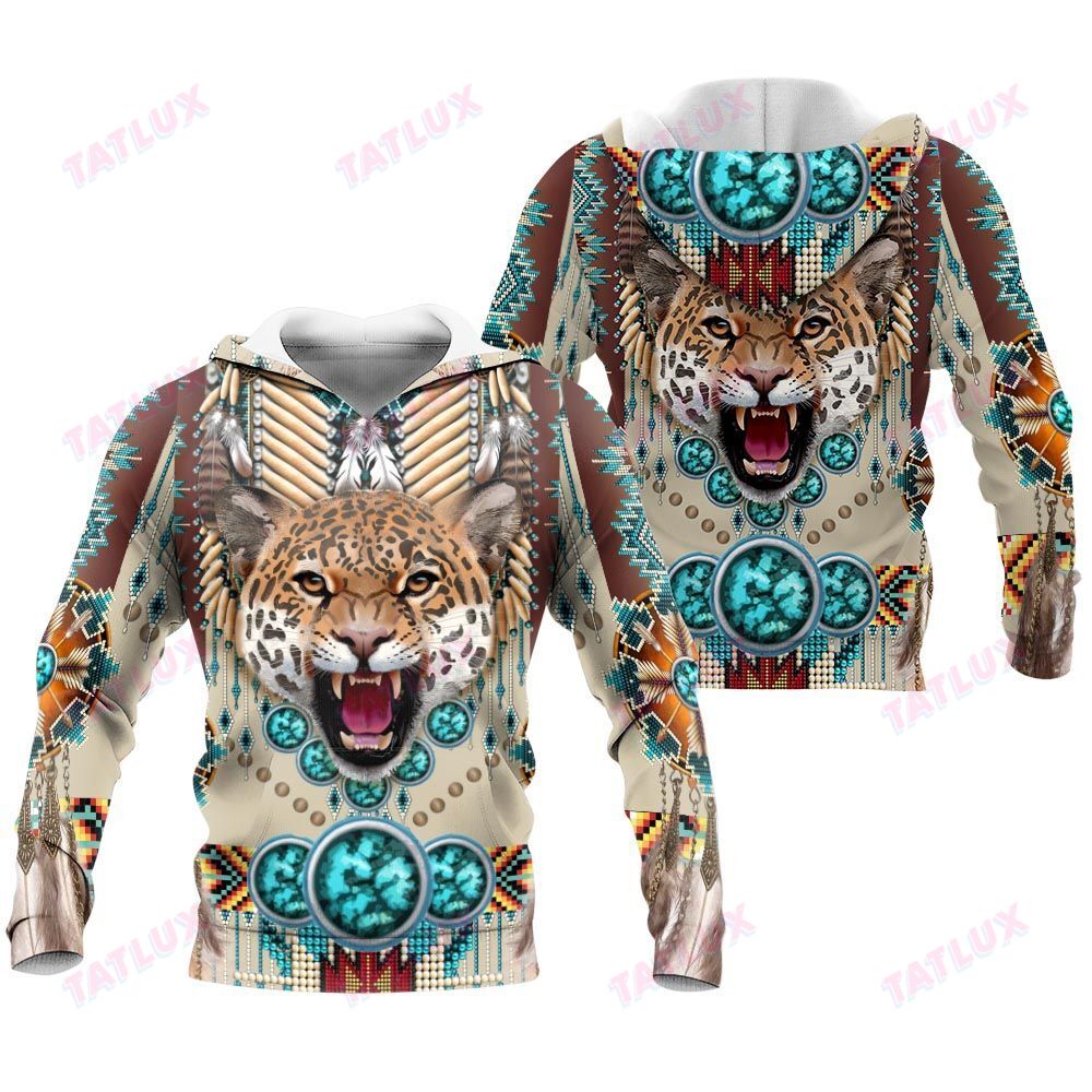 Native Wild Animal Leopard 3D All Over Printed Shirt, Sweatshirt, Hoodie, Bomber Jacket Size S – 5Xl