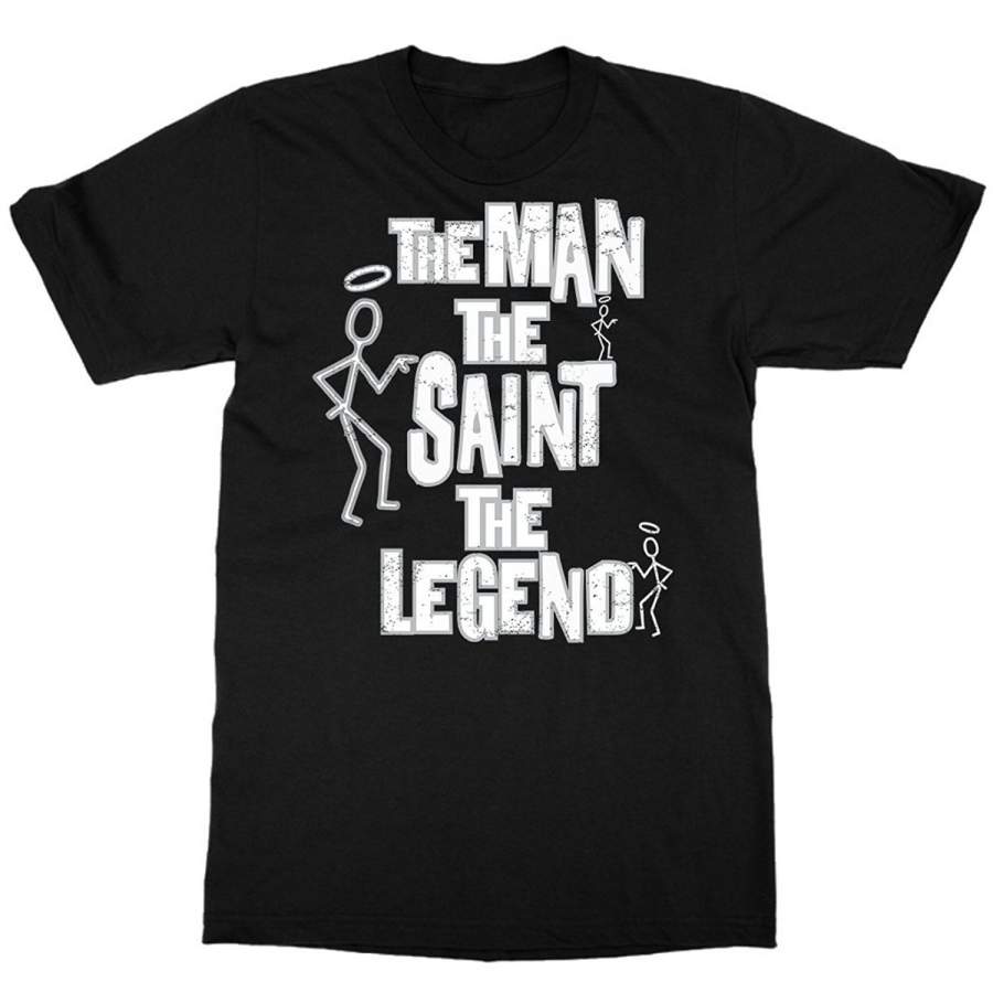 The Man The Saint The Legend Roger Moore Saint T Shirt Men’S Short Sleeve T-Shirt