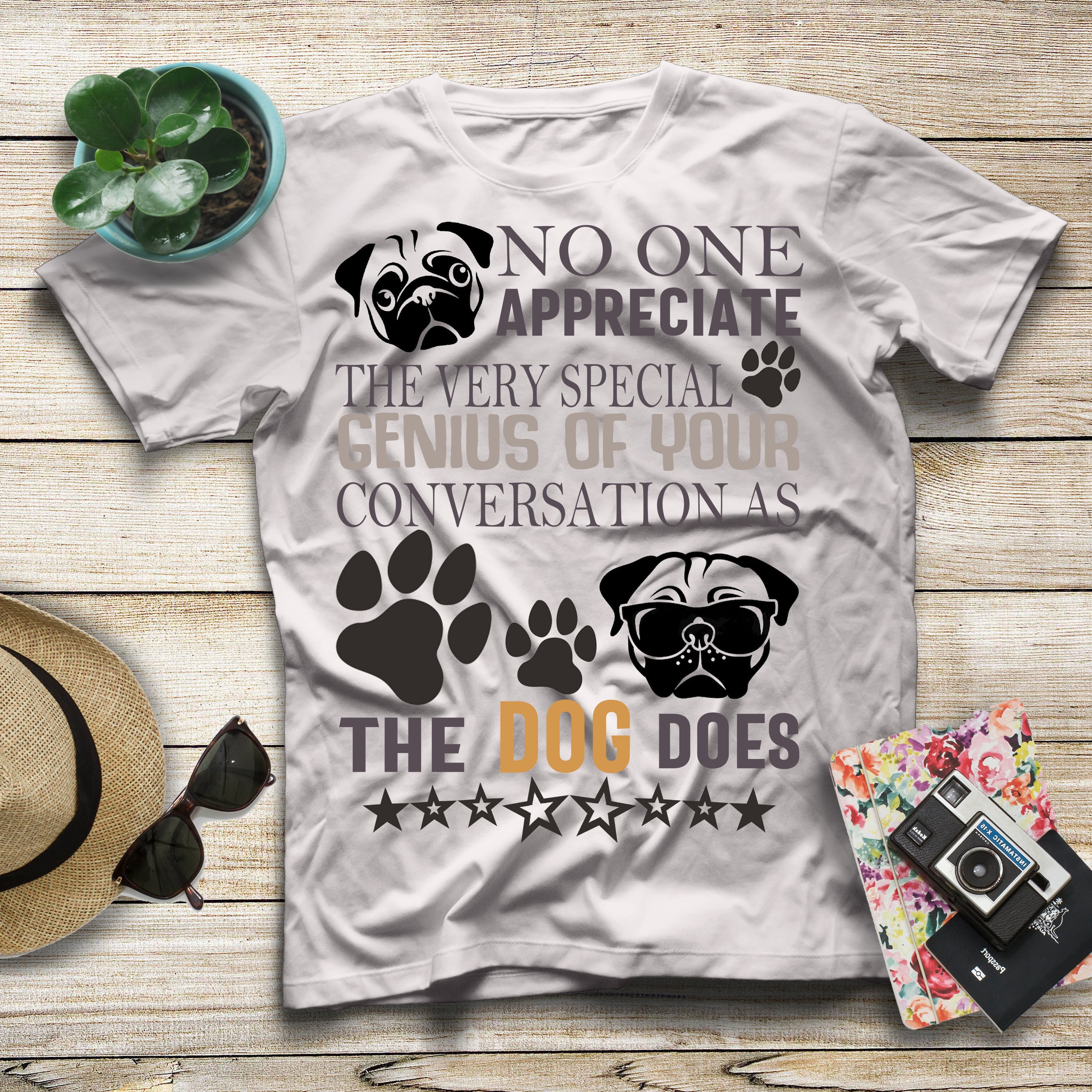 Cute Dog Appreciates Your Conversation Gift Men Women Dog Lovers T shirt