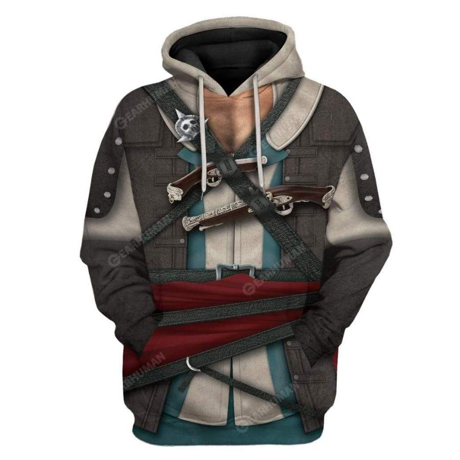 Cosplay Assassin’s Creed IV 4 Black Flag Edward Kenway T-Shirts Hoodies Apparel