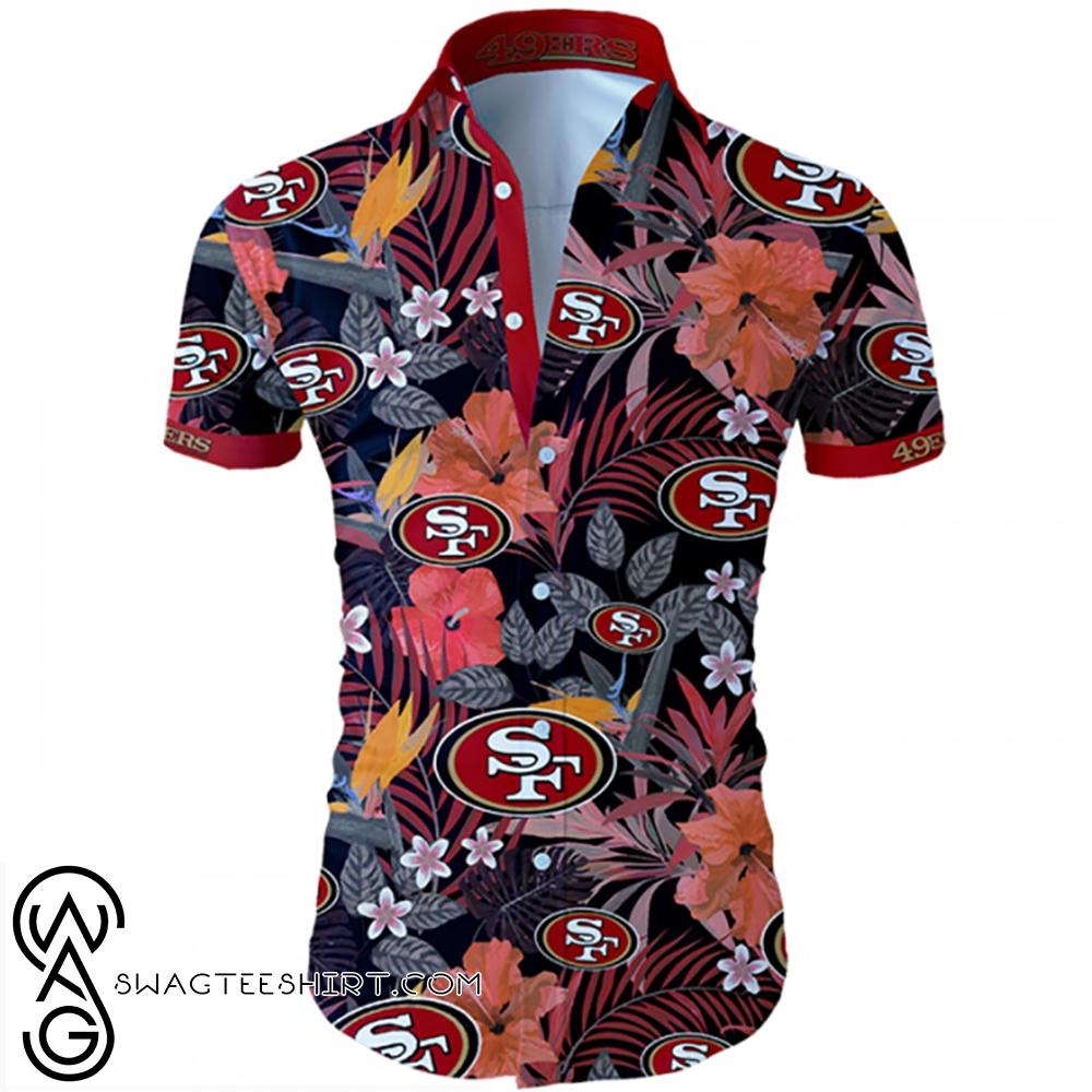 Beach Shirt San Francisco 49Ers Tropical Flower Hawaiian Shirt