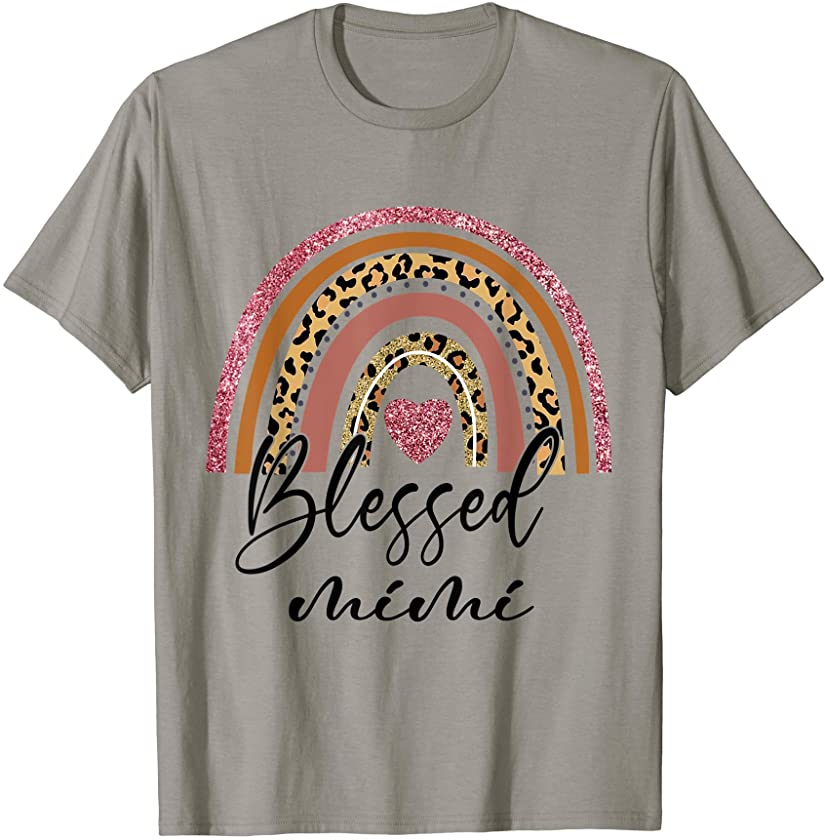 Blessed Mimi Rainbow Leopard Happy Mother’s Day T-Shirt