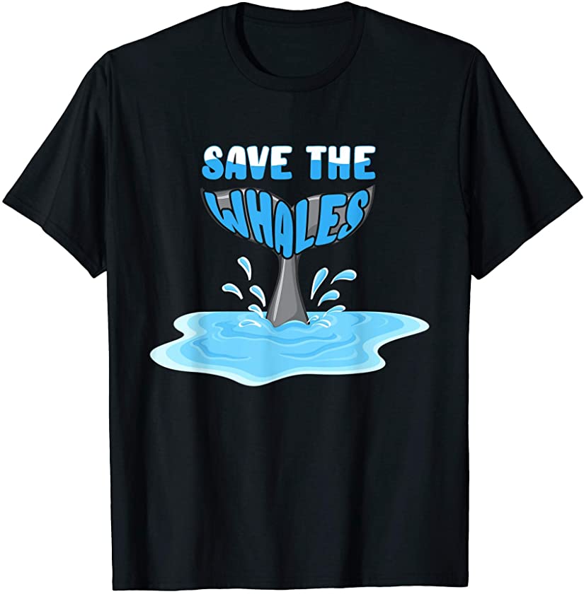 Save The Whale Climate Change Earth Day T-Shirt