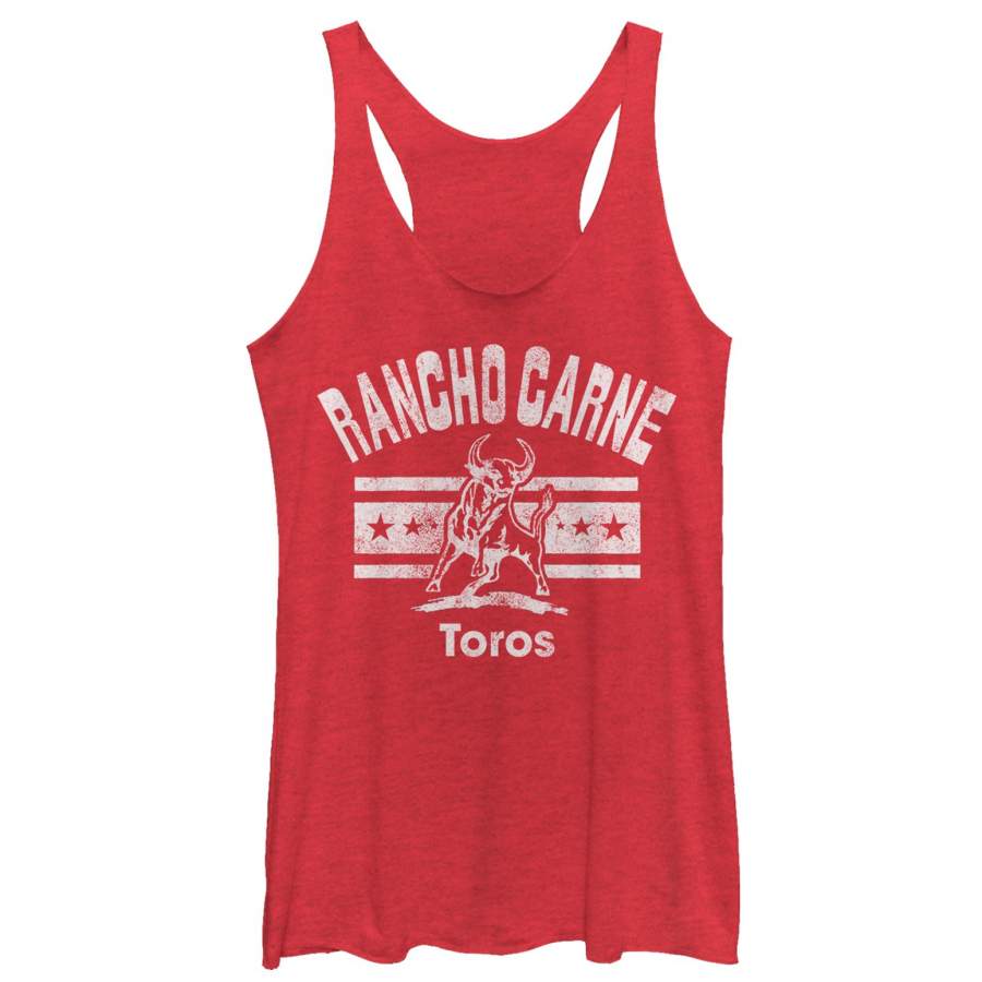 Bring It On Women’s Rancho Carne Toros Mascot  Racerback Tank