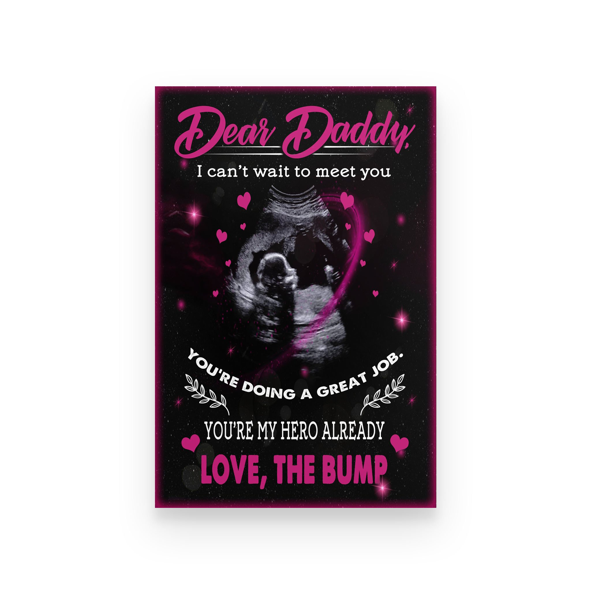 Family poster dear daddy i can’t wait to meet you vs2