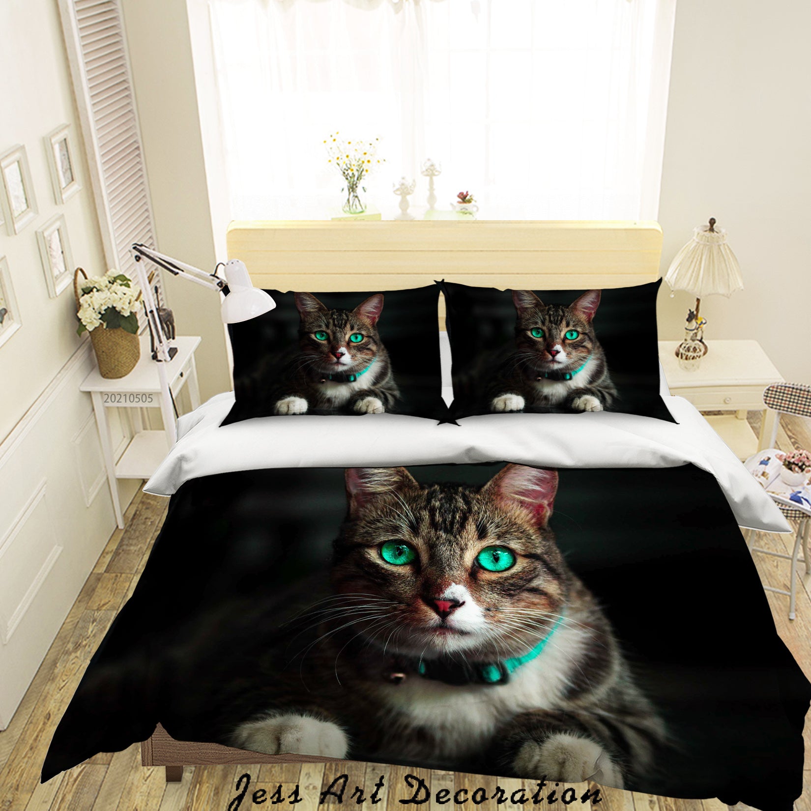 3D Animal Cat Cute Quilt Cover Set Bedding Set Duvet Cover Pillowcases 84