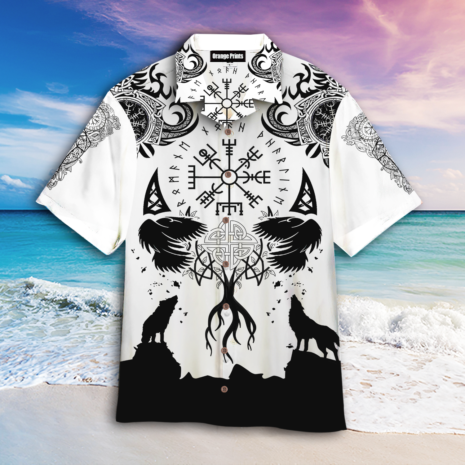 Viking Wolf Hawaii Shirt For Men And Women Ha11268