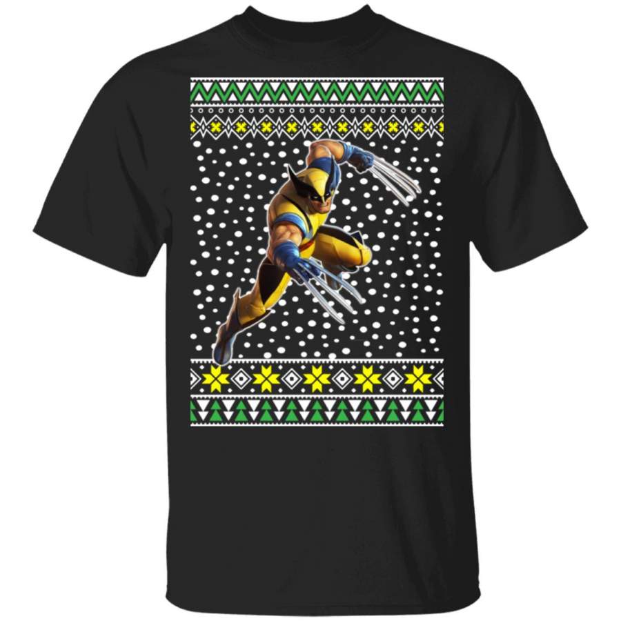Logan Wolverine Ugly Christmas Sweater Ls Hoodie