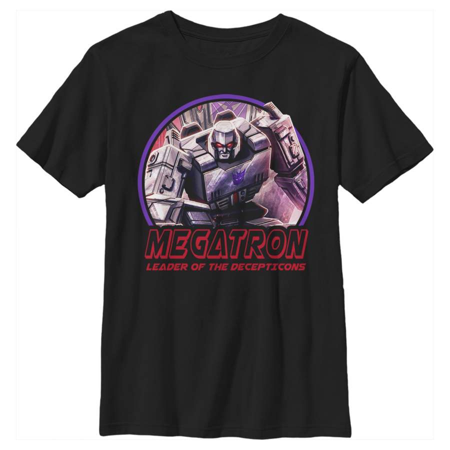 Transformers Boy’s Megatron Decepticons Leader  T-Shirt