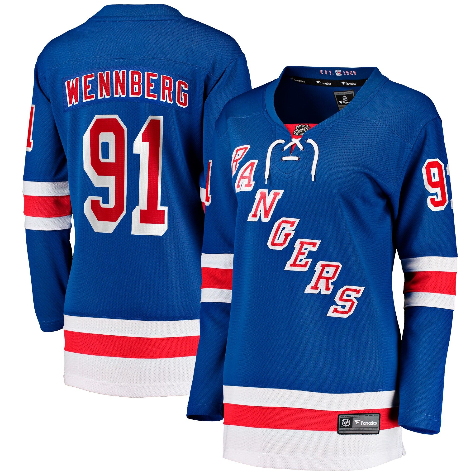 Alexander Wennberg New York Rangers Branded Women's Home Breakaway Jersey – Blue