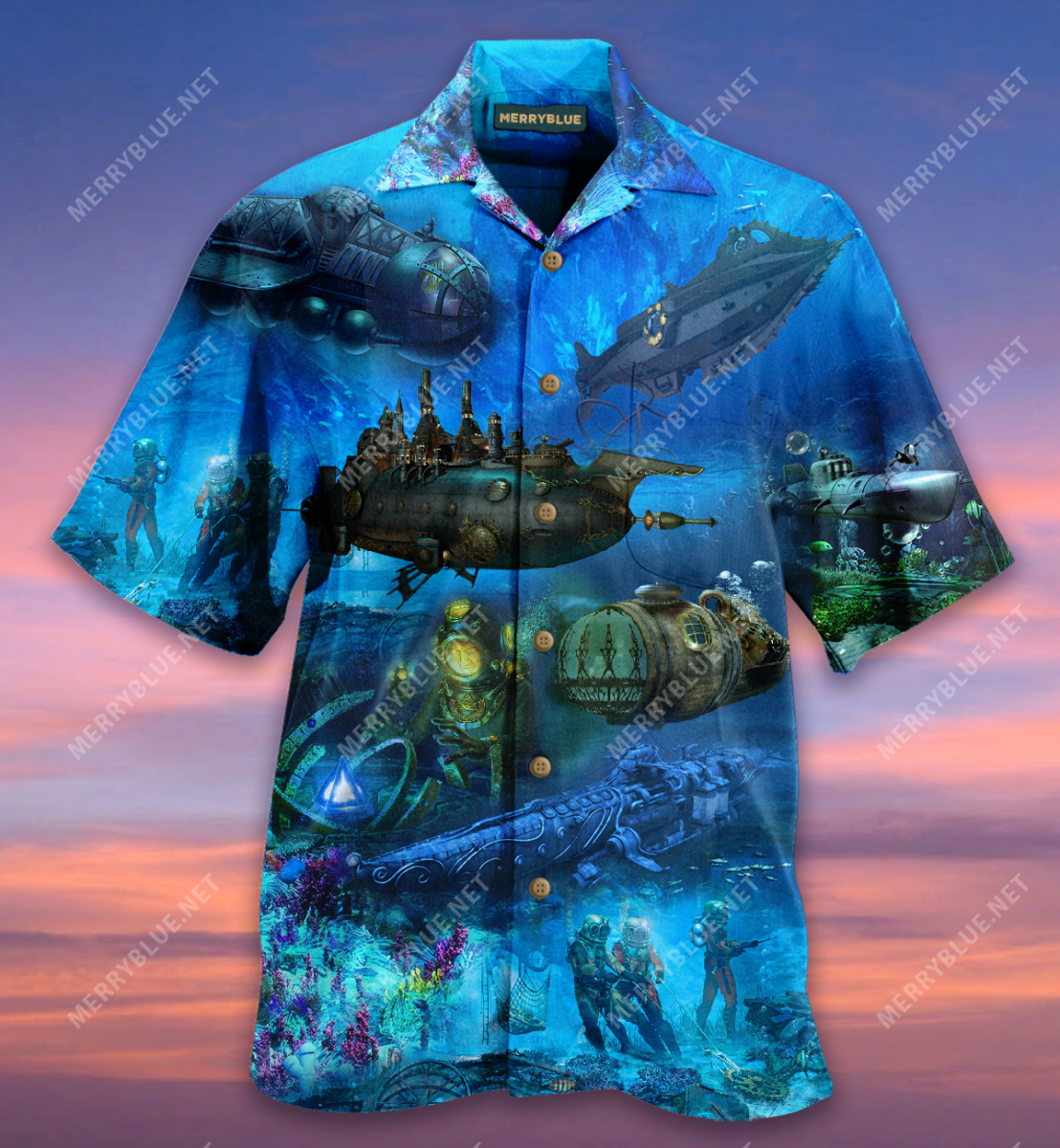 Submarine Under The Sea Hawaii Shirt Ha42500