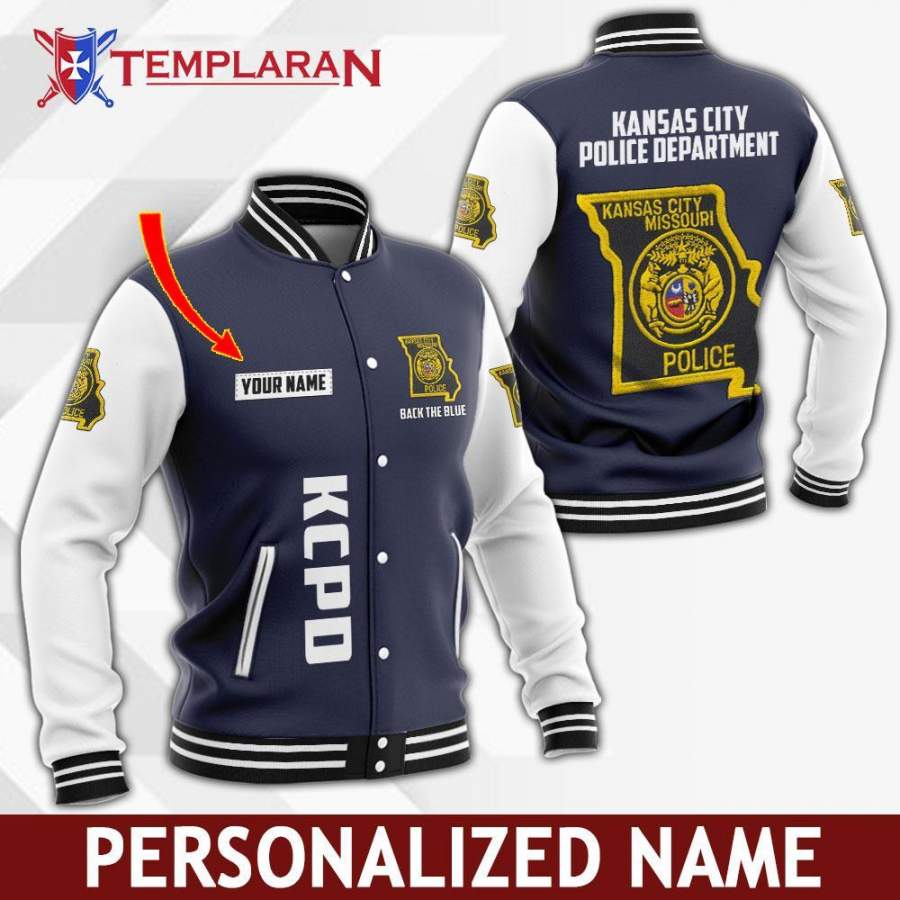 Kansas City Police Department Baseball Jacket Hoodie