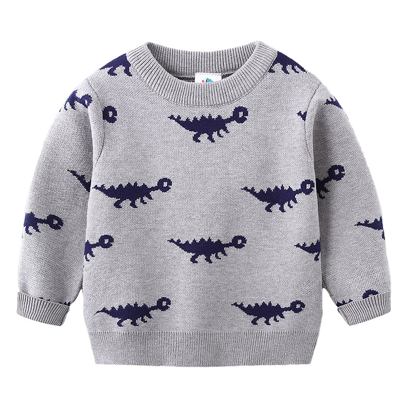 2022 Spring Autumn Winter 2 3 4 5 6 7 8 10 Years Children Clothing Kids Knitted Cartoon Animal Sweater For Kids Baby alx