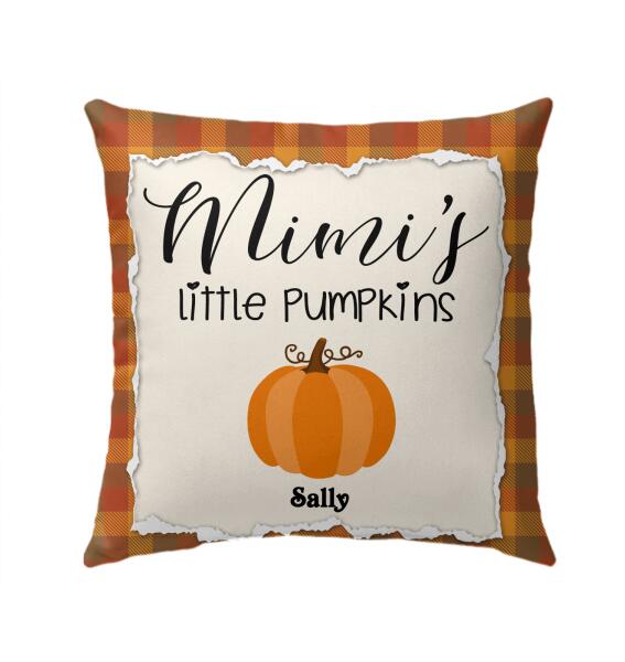 Mimi’S Little Pumpkins – Personalized Pillow – Halloween Gift