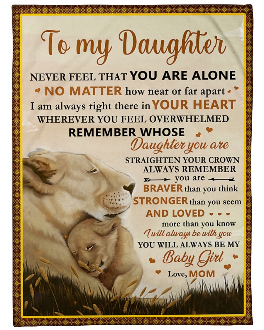 Viticstore™to my daughter lion blanket