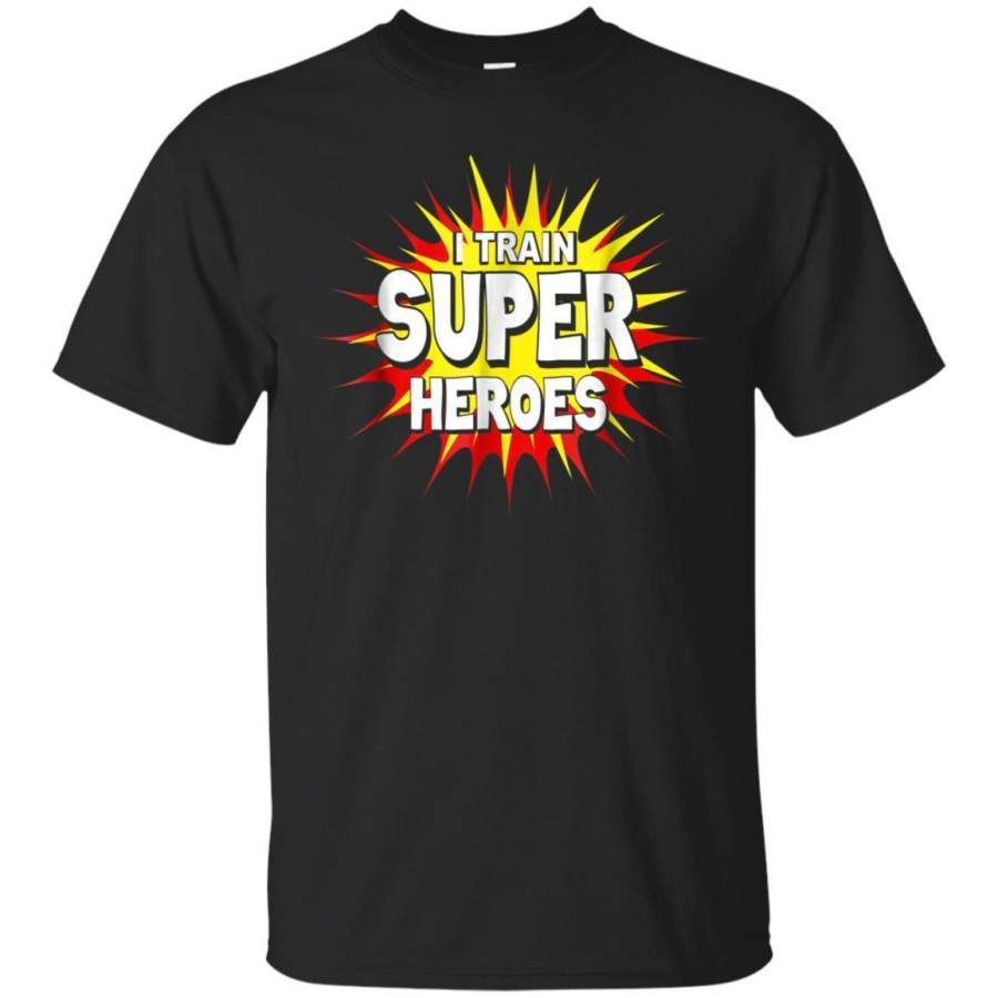 AGR I Train Super Heroes Tshirt For Teachers Gift Jaq T-shirt