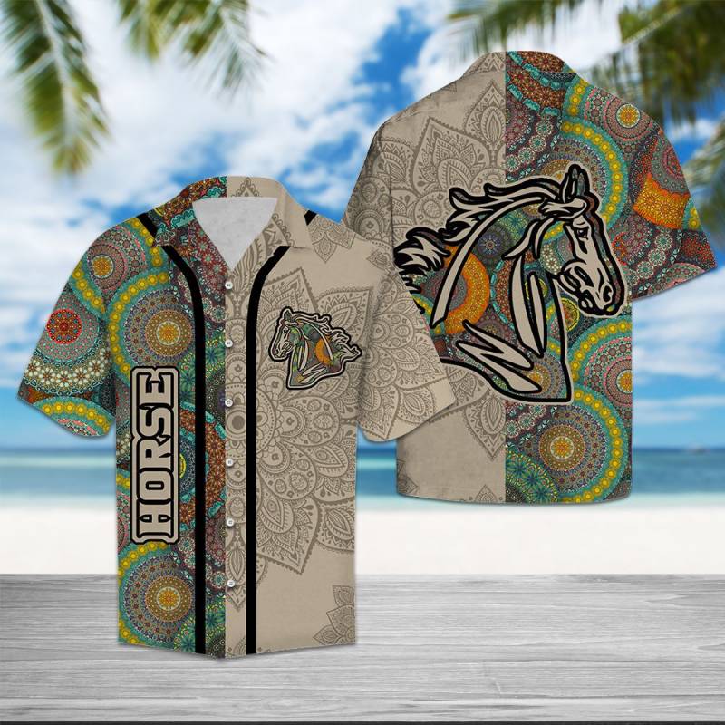 Horse Mandala Hawaii Shirt Ha104175