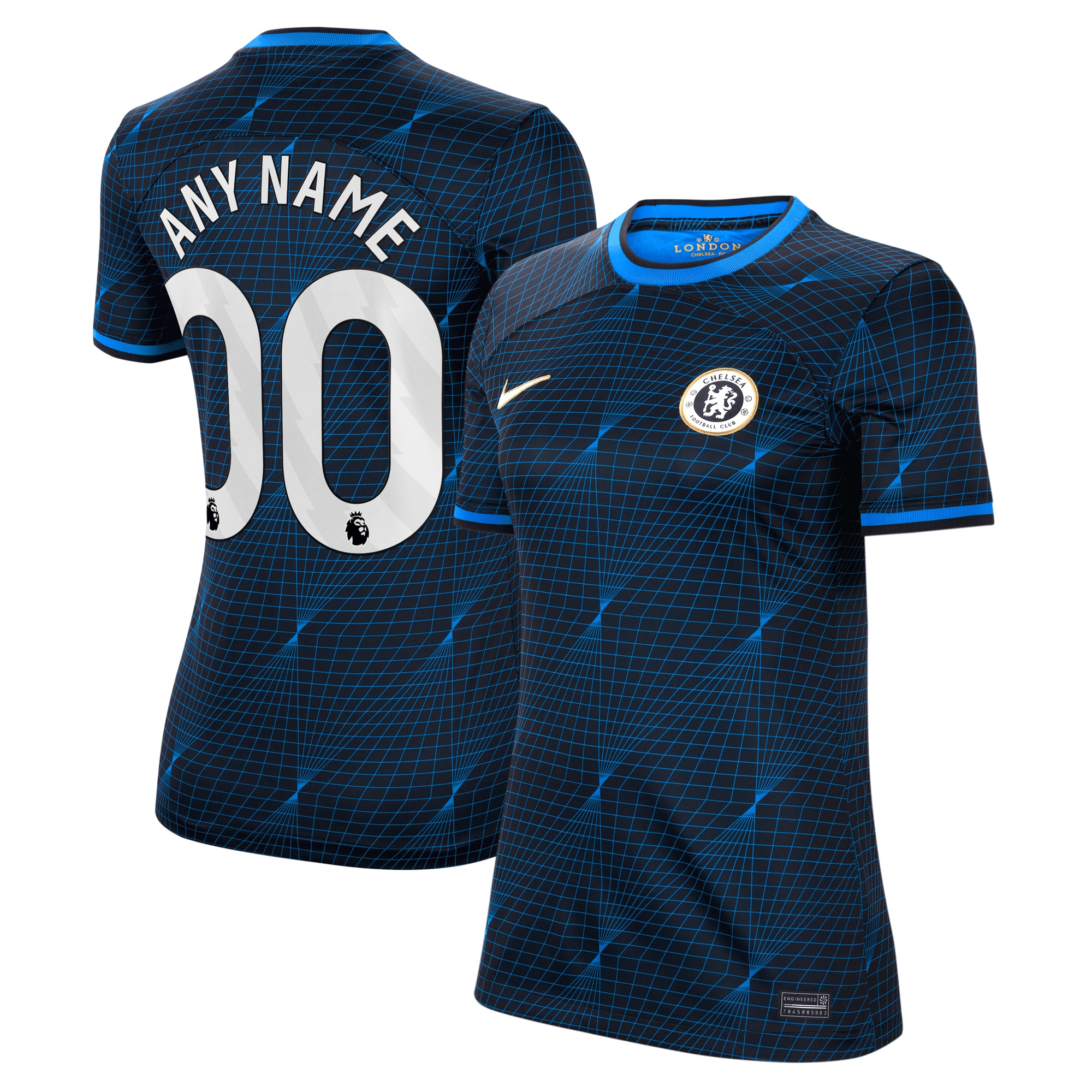 Chelsea Women's 2023/24 Away Stadium Replica Custom Jersey – Navy