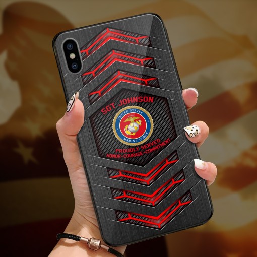 Us Marine Corps Us Military Us Veteran Custom Phone Case All Over Printed