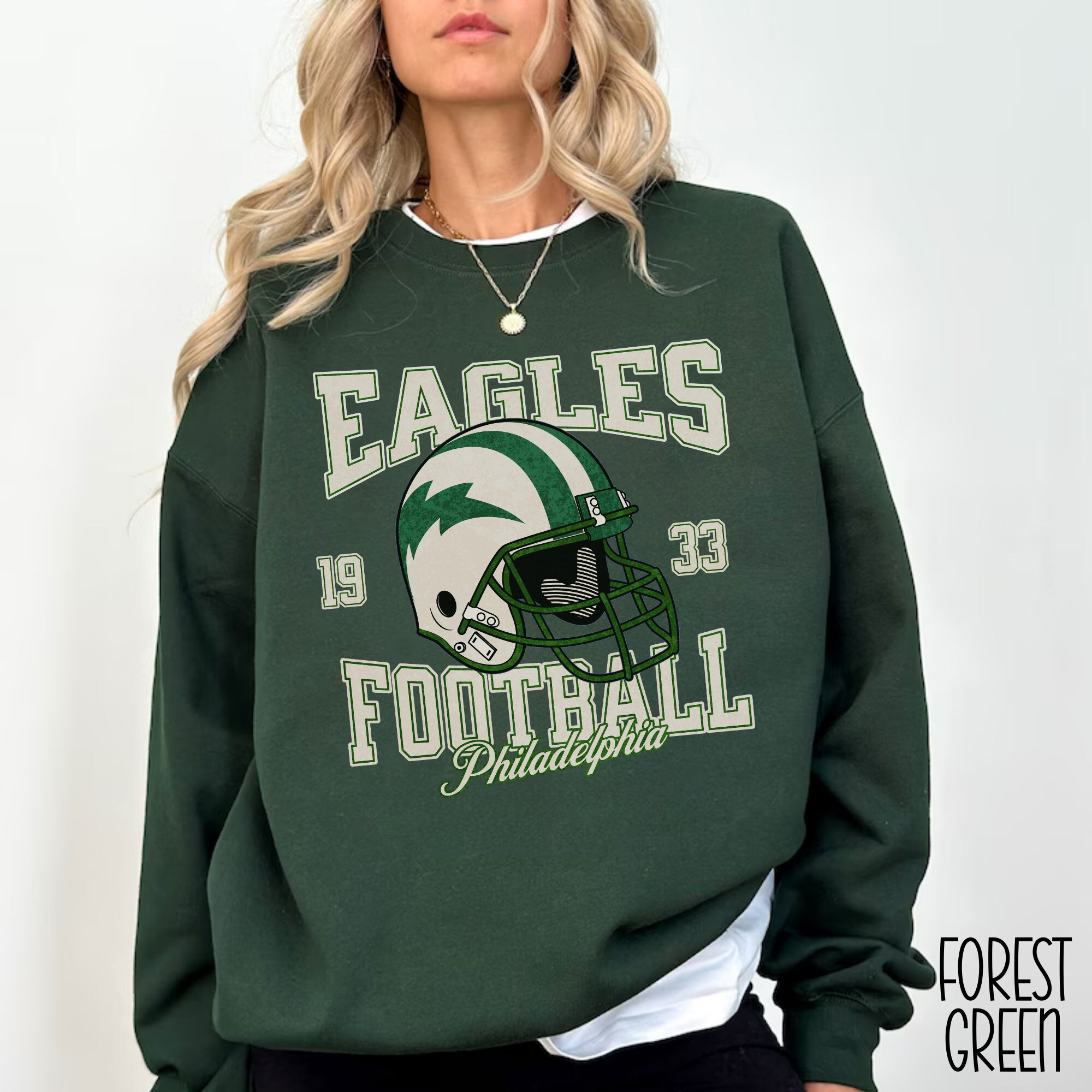 Eagles Sweatshirt, Vintage Philadelphia Eagles Sweatshirt, NFL Eagles ...