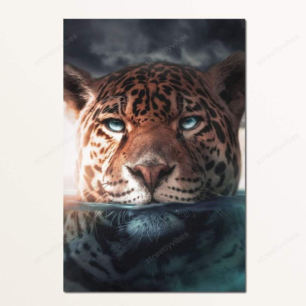 Leopard Underwater Canvas