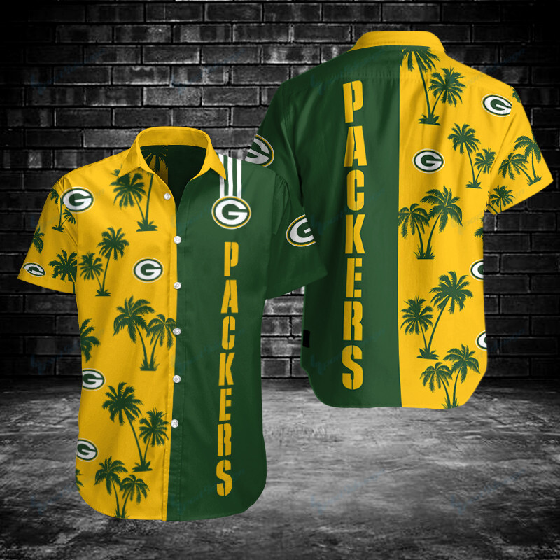 Green Bay Packers Button Shirts Bg105