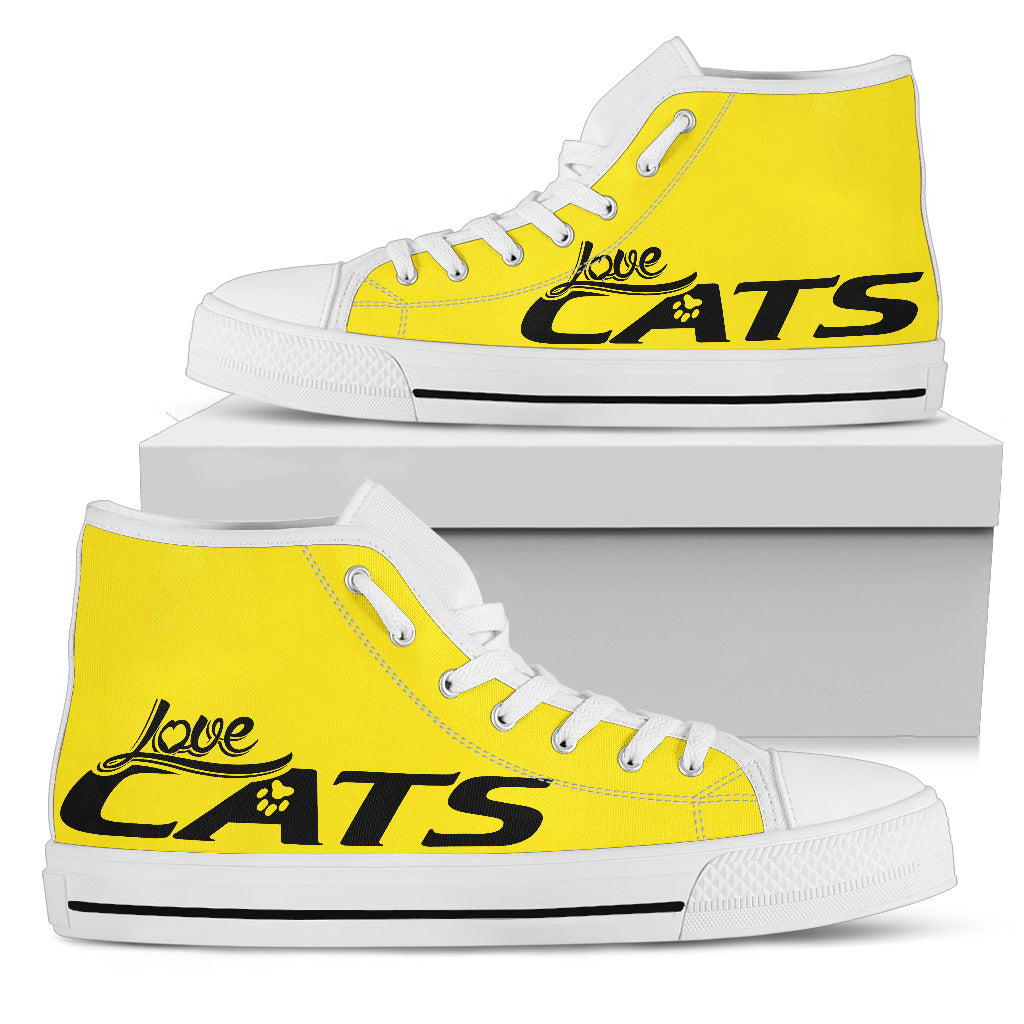Love Cats Shoes (Yellow-Black)