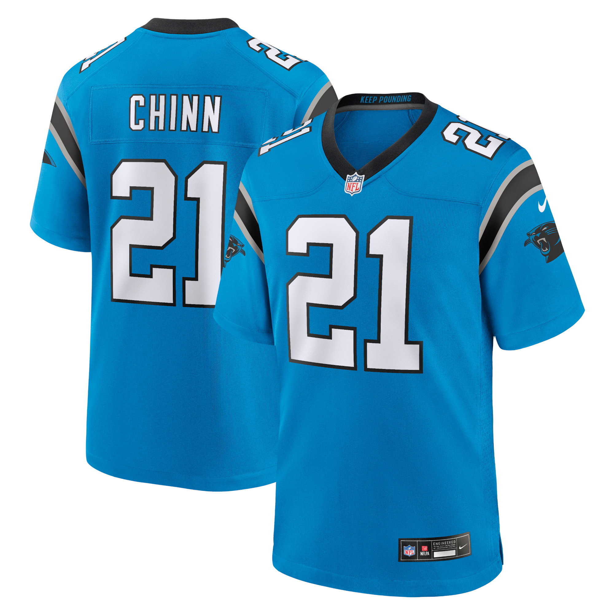 Jeremy Chinn Carolina Panthers Alternate Game Jersey – Blue