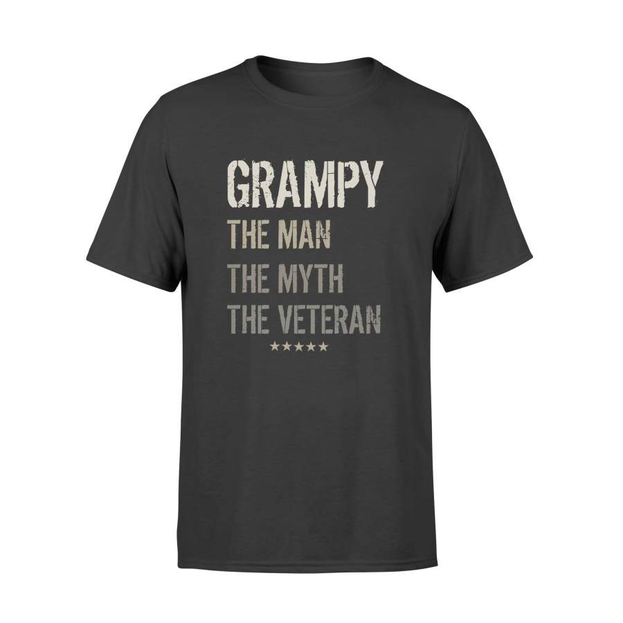 YOLOstuff GRAMPY the Man the Myth the Veteran T-shirt