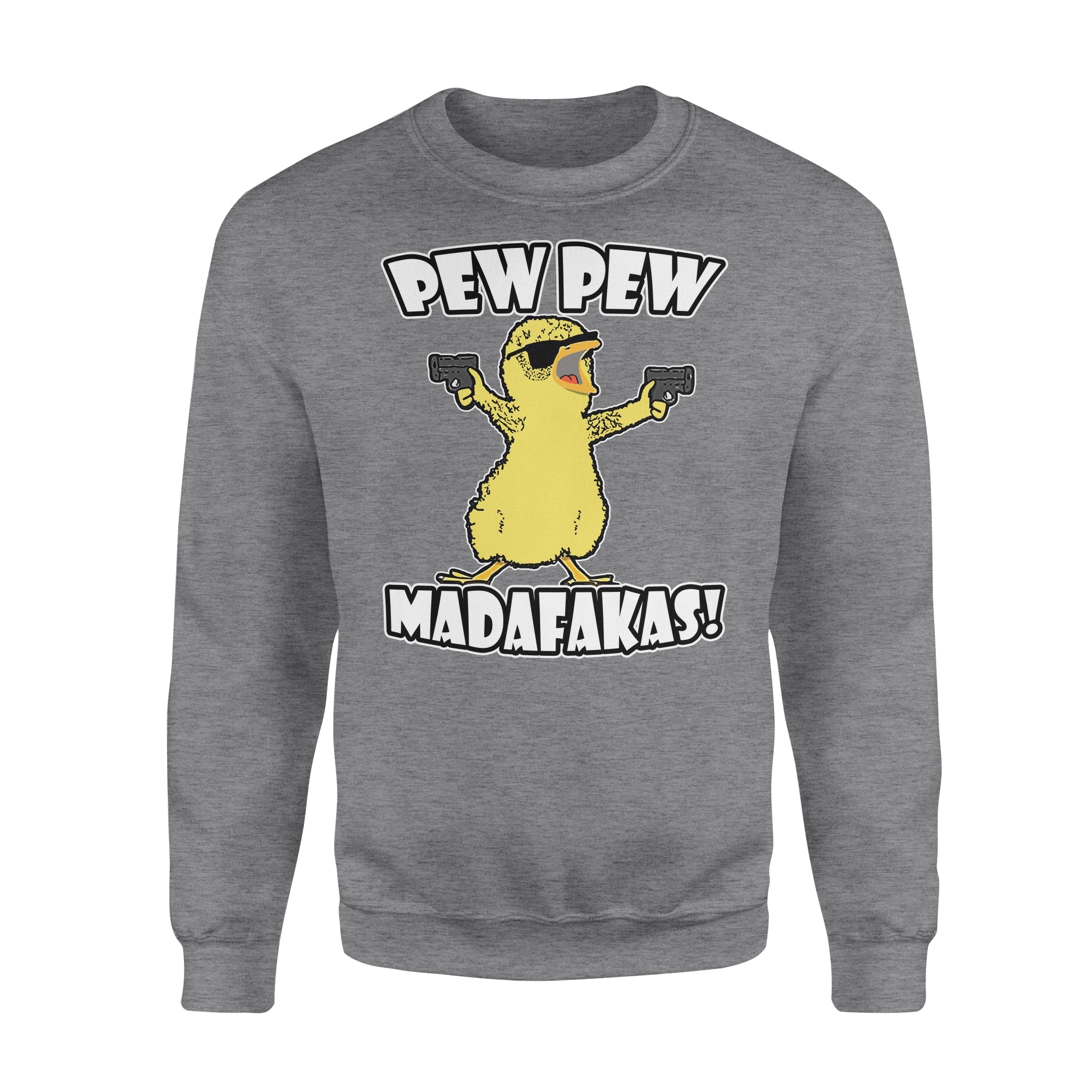 Cute Duck Pew Pew Madafakas – Standard Crew Neck Sweatshirt