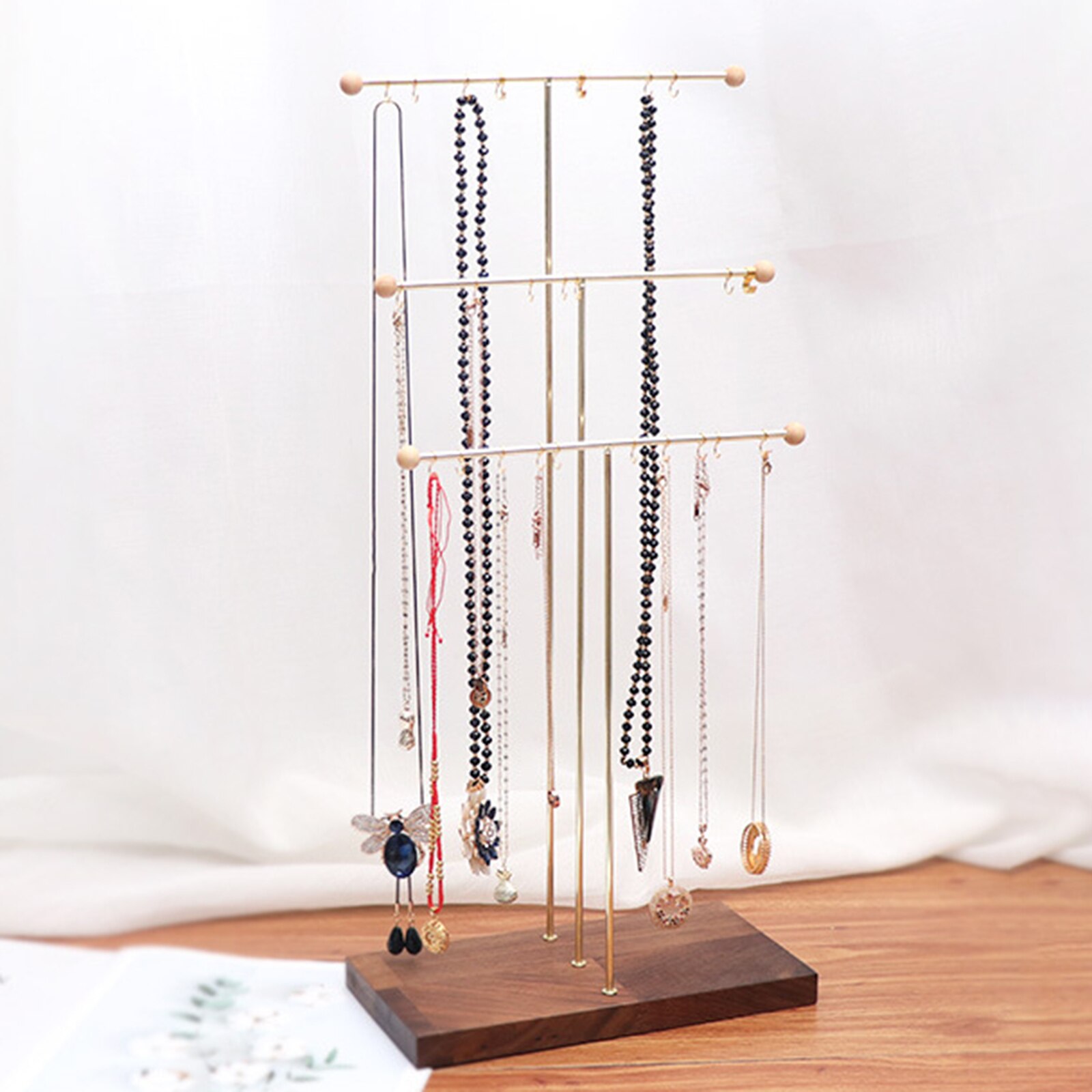 3 Tier Jewelry Stand for Necklaces Bracelet Ring Display Holder Display Decoration Stand Earring Support Display Decoration Rack alx