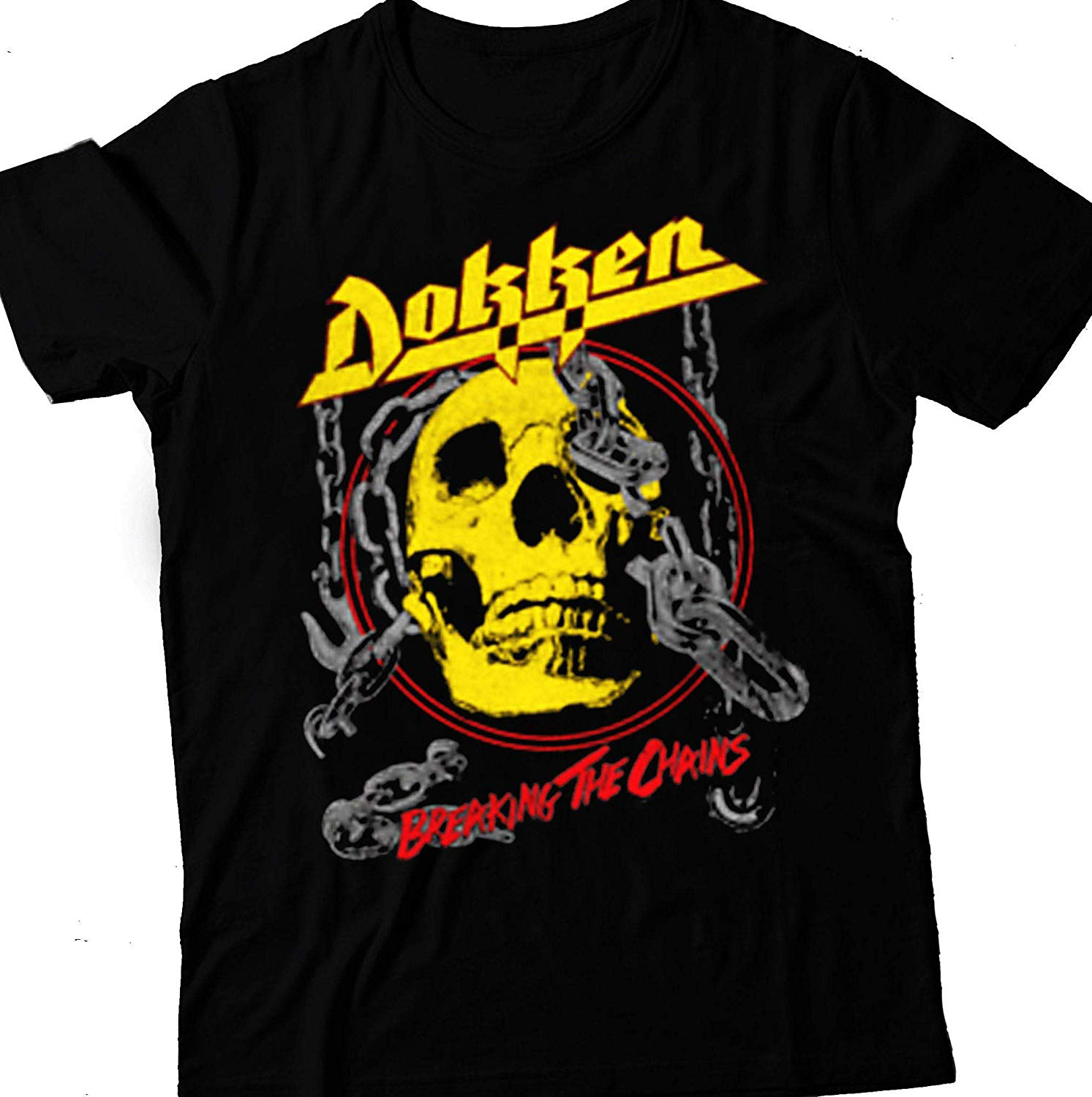 Vintage! Dokken Breaking The Chains Black T-shirt Tee Men All Size S-5XL