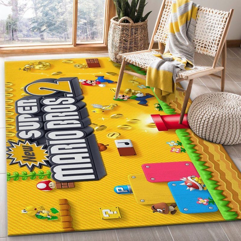 Super Mario 11 Area Rug Living Room And Bed Room Rug Gift Us Decor