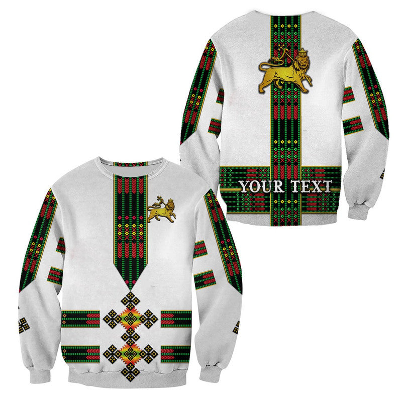 (Custom Personalised) Ethiopia Sweatshirt Ethiopian Lion Of Judah Tibeb Vibes No.1 Ver – Flag Style Lt8