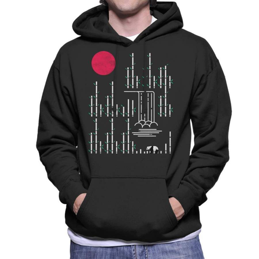 Wild Panda Bamboo Forest Men’s Hooded Sweatshirt