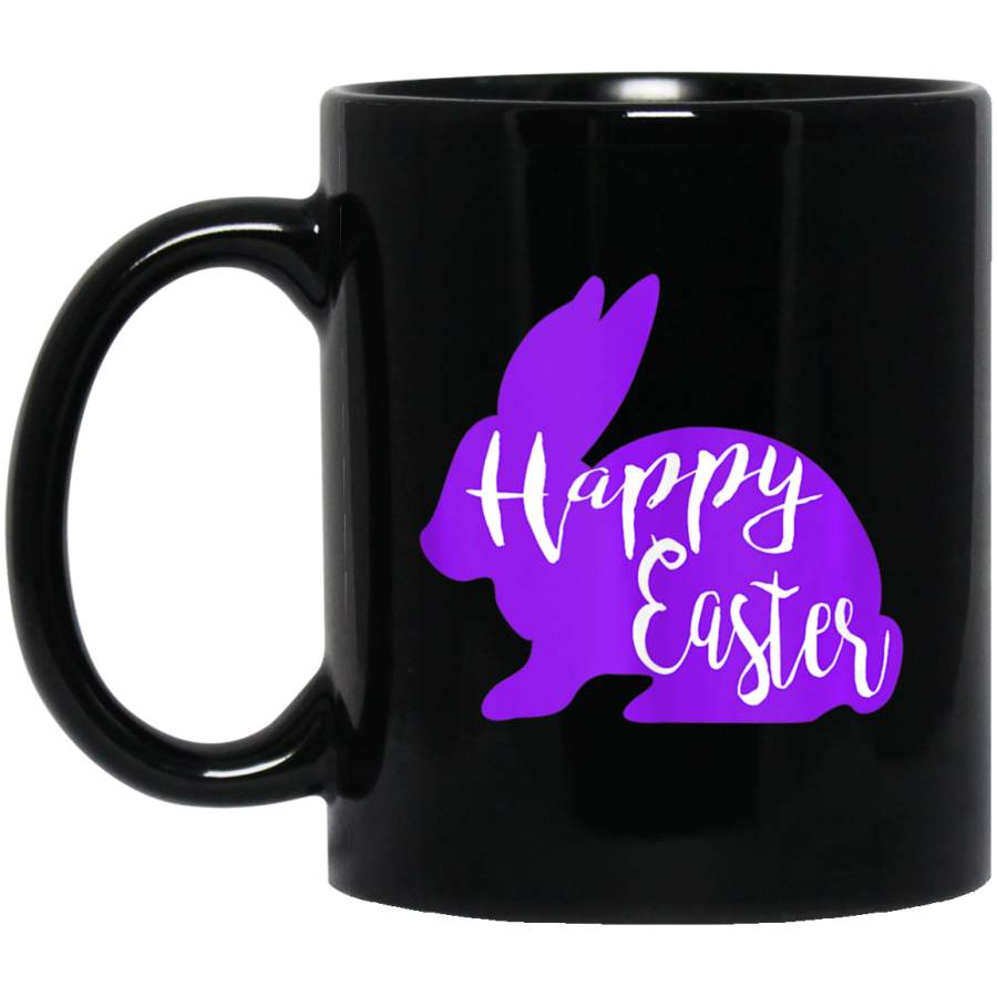 Meaningful Easter Day With Cute Bunny Happy Easter Gift 11oz 15oz Black Mug Happy Easter Day Funny Colors Eggs Bunny Ears Peeps Cute