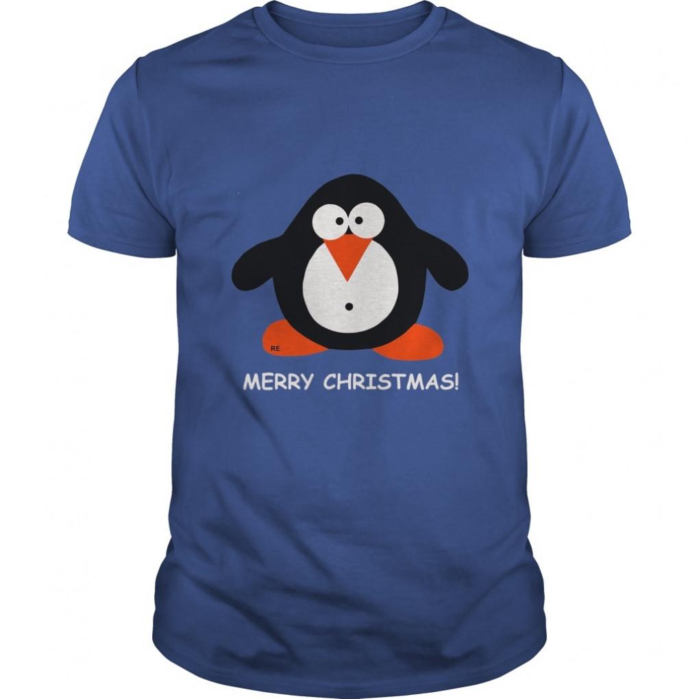 Merry Christmas Shirt Little Penguin Guys Tee 949838109