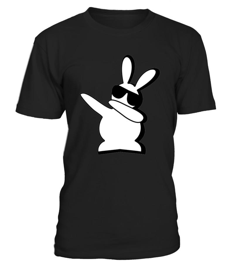 Dabbing Hip Hop Bunny Easter Shirt T shirts C-WBEEV