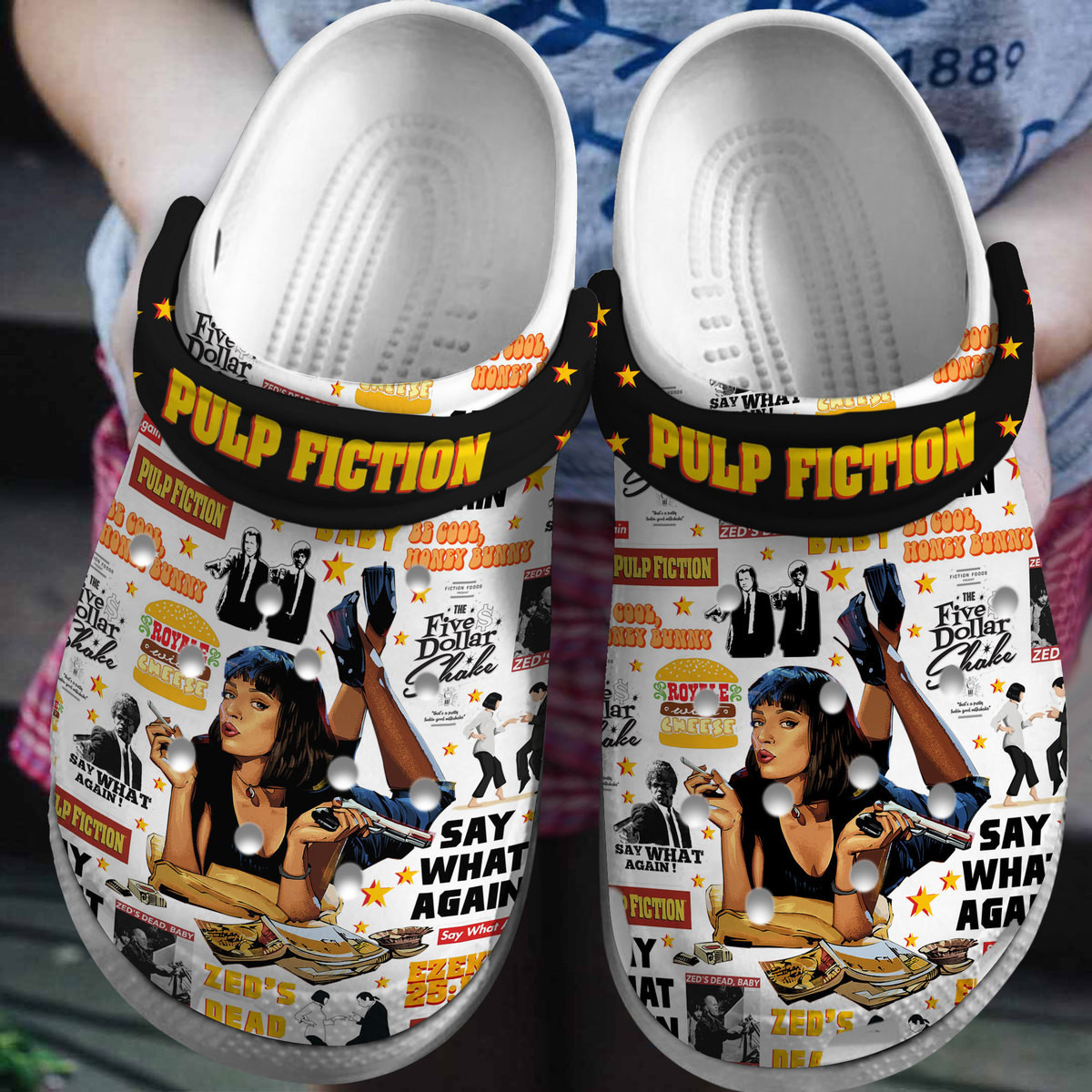 Pulp Fiction Movie Crocss Clogs For Men Women And Kid Bm1411-1847